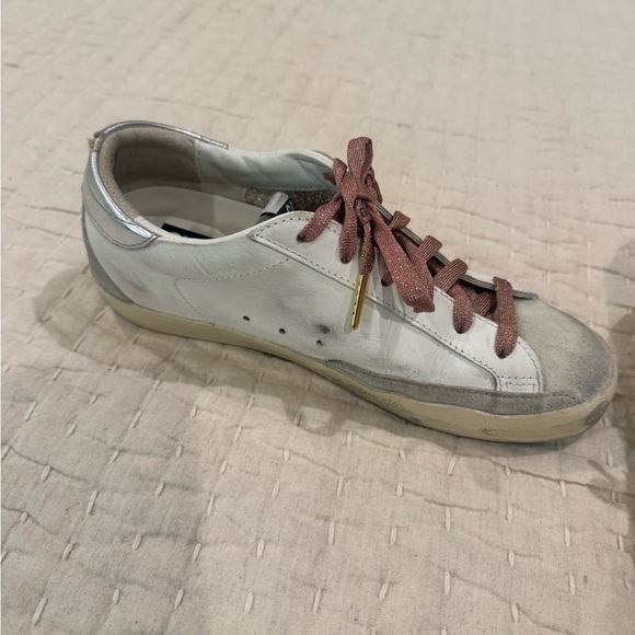 Golden Goose Superstars with Gold Glitter Star - Picture 5 of 12